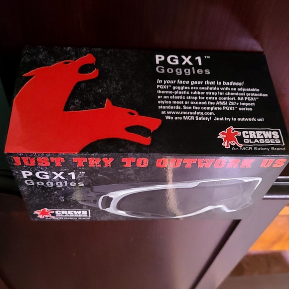 CREWS glasses PGX1 safety Goggles anti fog MRC SAFETY NWT in box - Picture 10 of 10